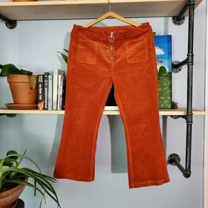 Corduroy burnt orange pants- size L- Wild Fable